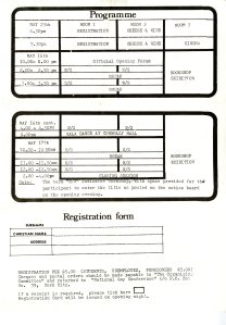 National Gay Conference Leaflet side 2